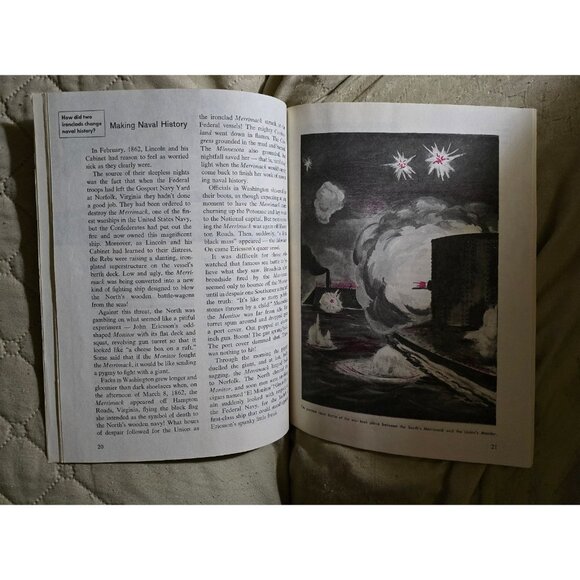 How and Why Wonder Book of The Civil War Vintage Used - Picture 2 of 3